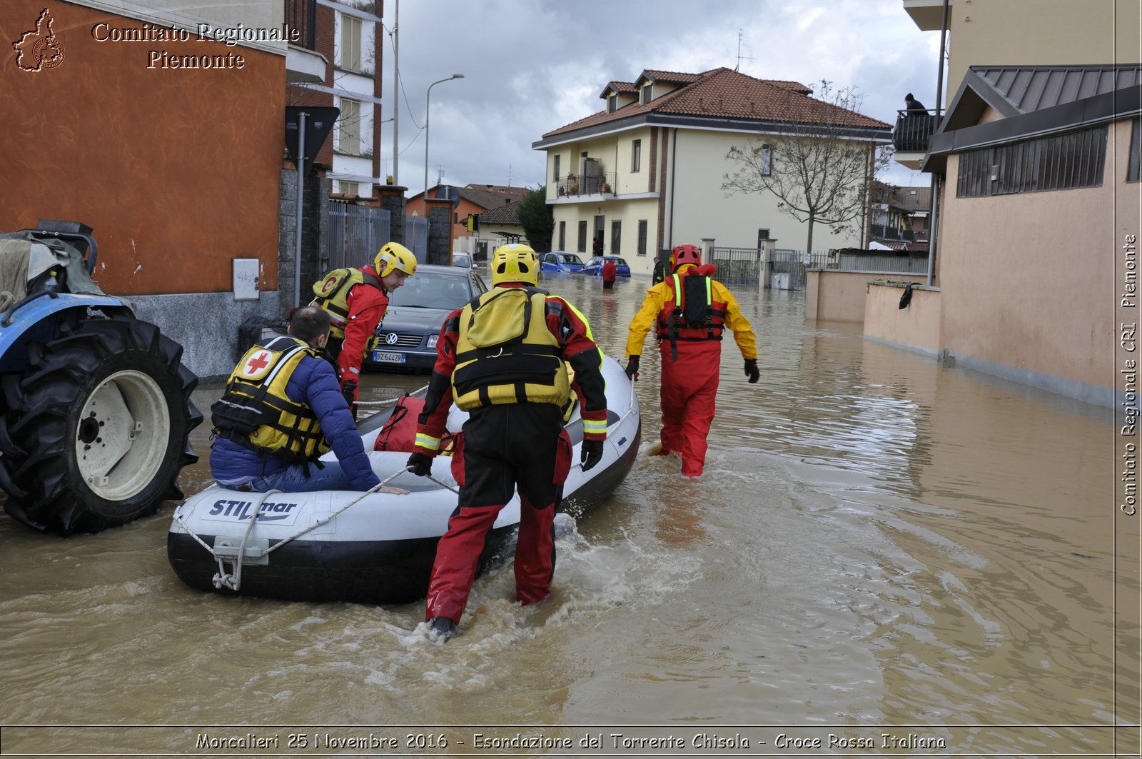 Moncalieri 25 Novembre 2016 - Esondazione del Torrente Chisola - Croce Rossa Italiana- Comitato Regionale del Piemonte