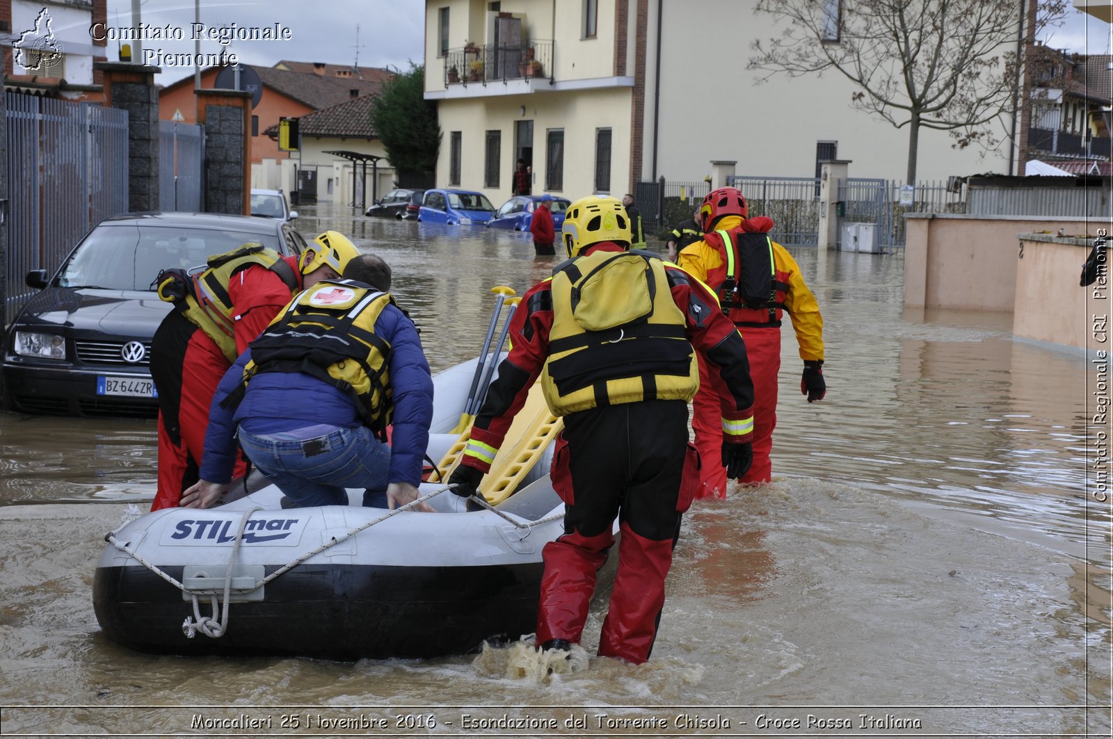 Moncalieri 25 Novembre 2016 - Esondazione del Torrente Chisola - Croce Rossa Italiana- Comitato Regionale del Piemonte