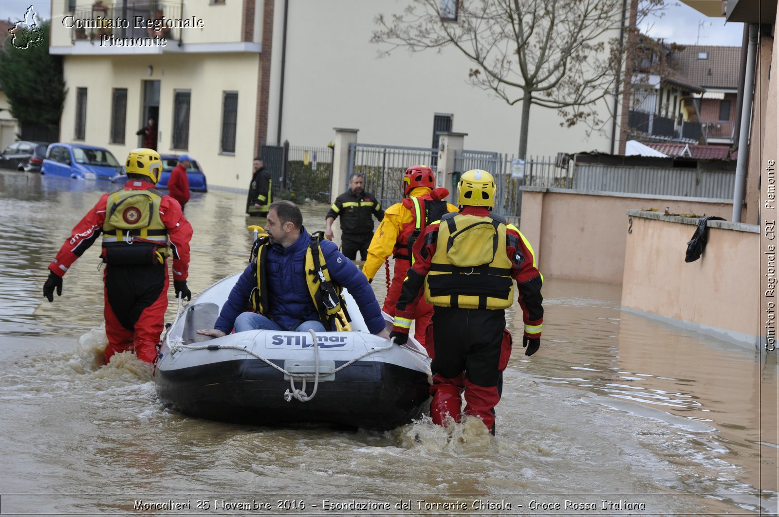 Moncalieri 25 Novembre 2016 - Esondazione del Torrente Chisola - Croce Rossa Italiana- Comitato Regionale del Piemonte