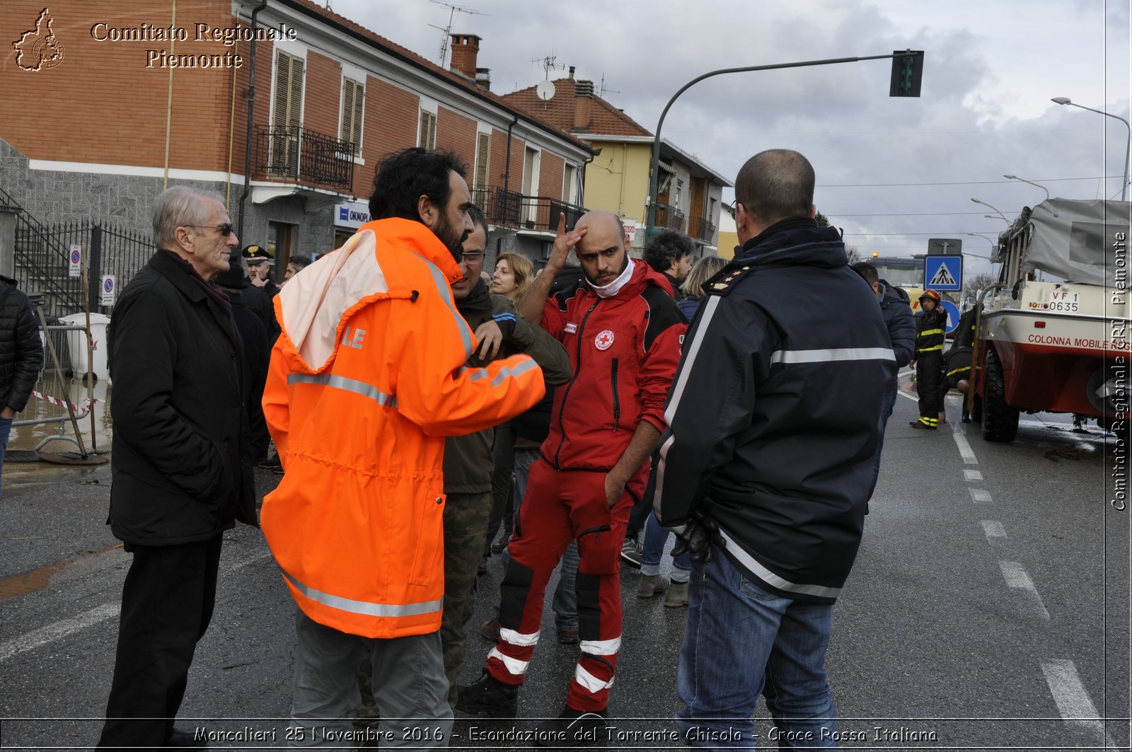 Moncalieri 25 Novembre 2016 - Esondazione del Torrente Chisola - Croce Rossa Italiana- Comitato Regionale del Piemonte