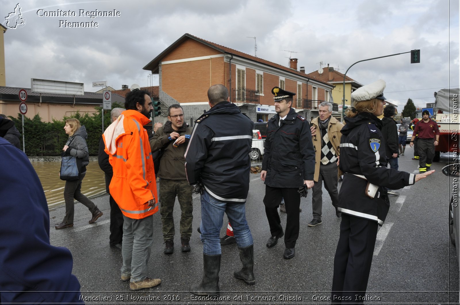 Moncalieri 25 Novembre 2016 - Esondazione del Torrente Chisola - Croce Rossa Italiana- Comitato Regionale del Piemonte