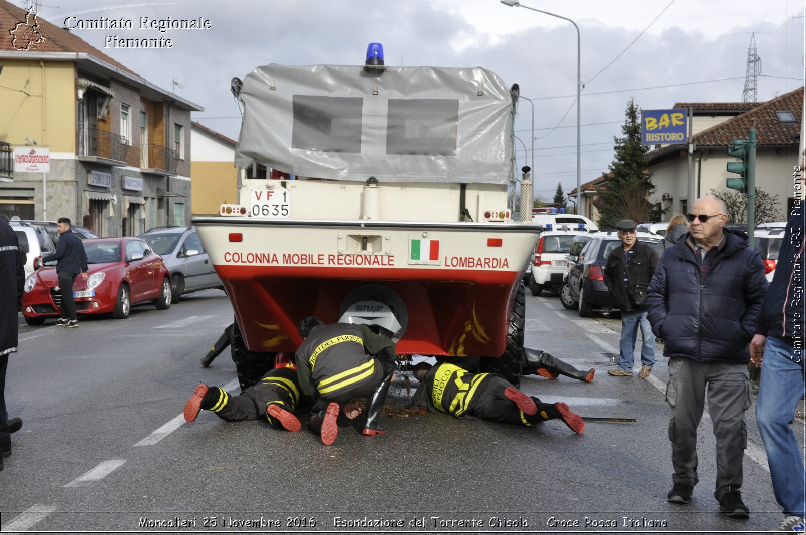 Moncalieri 25 Novembre 2016 - Esondazione del Torrente Chisola - Croce Rossa Italiana- Comitato Regionale del Piemonte