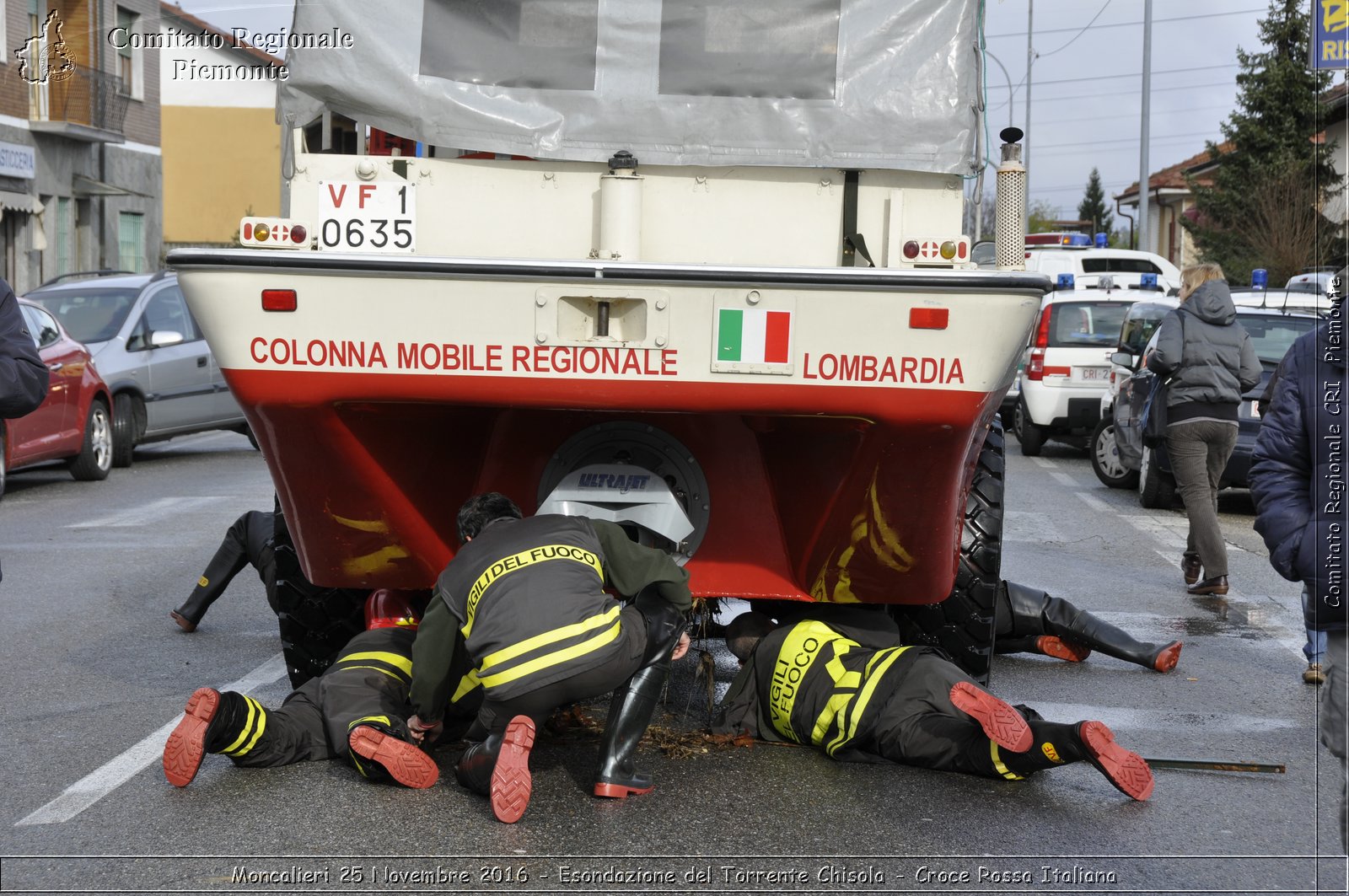 Moncalieri 25 Novembre 2016 - Esondazione del Torrente Chisola - Croce Rossa Italiana- Comitato Regionale del Piemonte