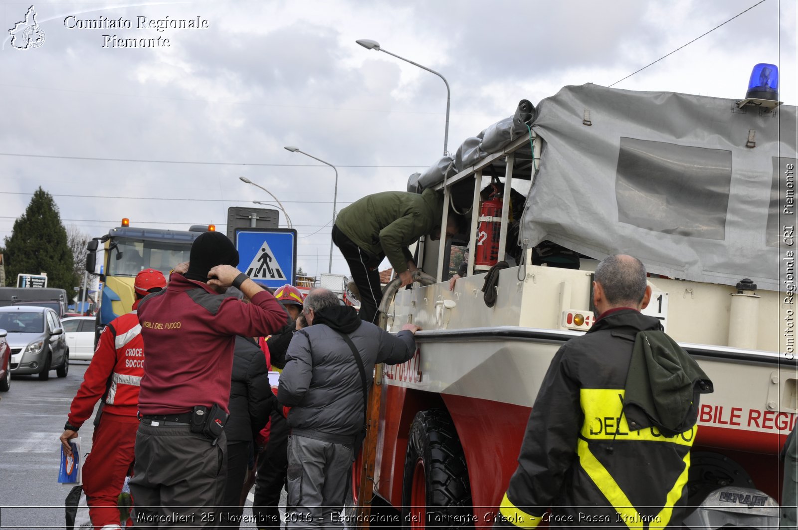 Moncalieri 25 Novembre 2016 - Esondazione del Torrente Chisola - Croce Rossa Italiana- Comitato Regionale del Piemonte