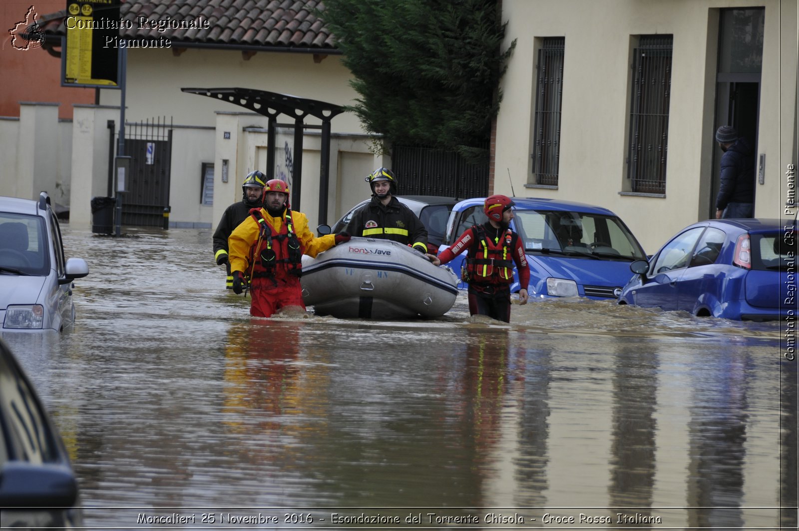 Moncalieri 25 Novembre 2016 - Esondazione del Torrente Chisola - Croce Rossa Italiana- Comitato Regionale del Piemonte