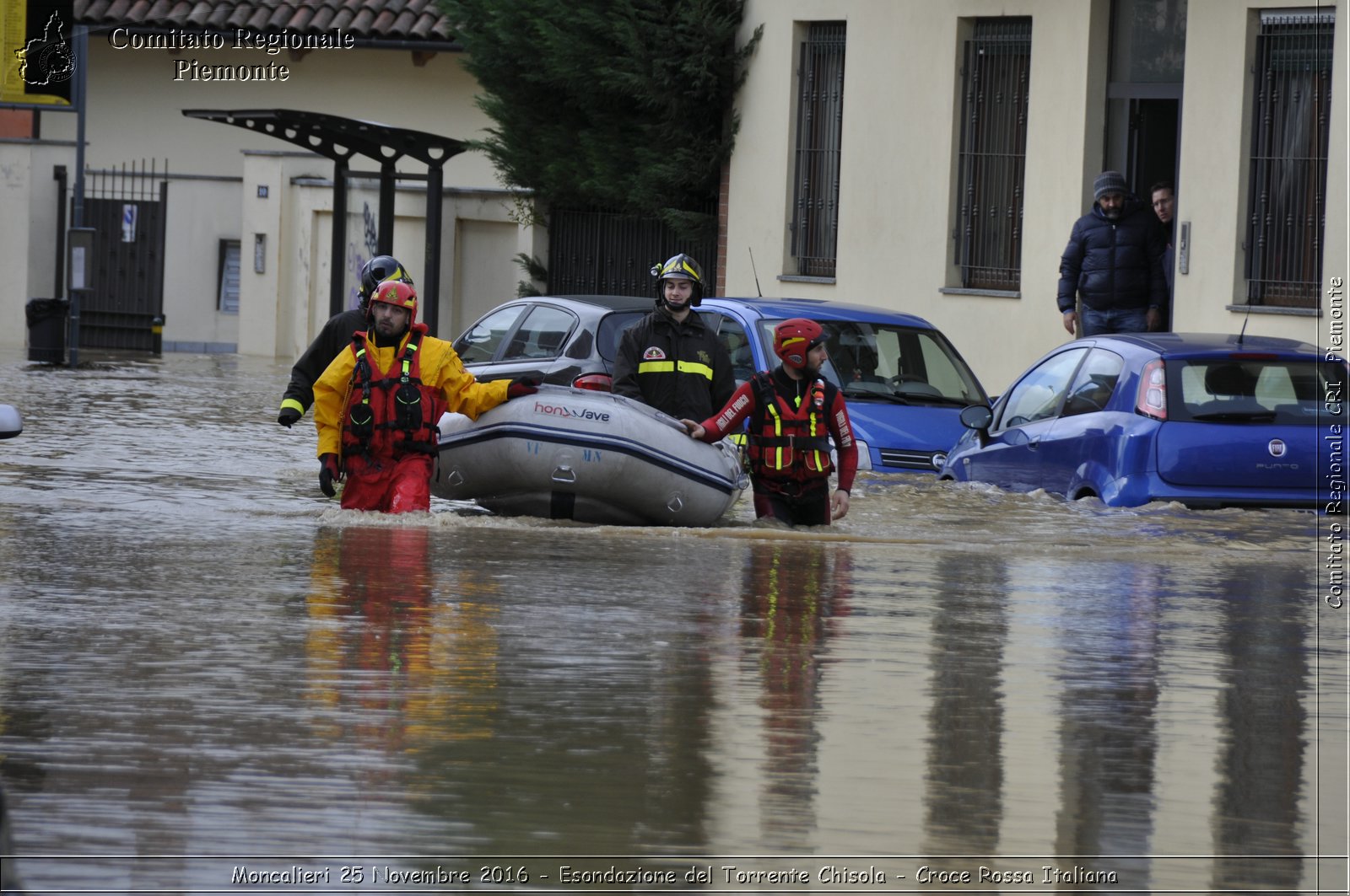 Moncalieri 25 Novembre 2016 - Esondazione del Torrente Chisola - Croce Rossa Italiana- Comitato Regionale del Piemonte