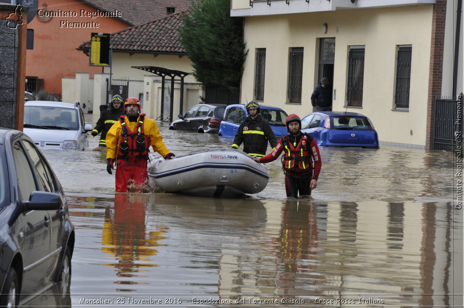 Moncalieri 25 Novembre 2016 - Esondazione del Torrente Chisola - Croce Rossa Italiana- Comitato Regionale del Piemonte