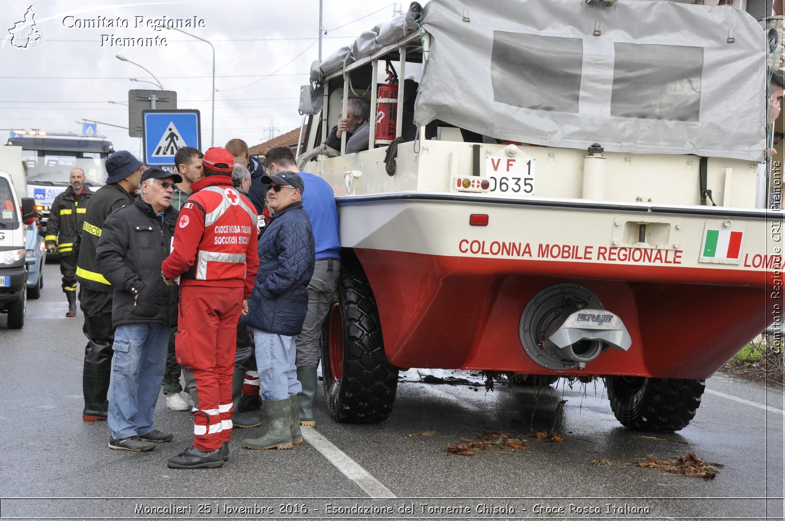 Moncalieri 25 Novembre 2016 - Esondazione del Torrente Chisola - Croce Rossa Italiana- Comitato Regionale del Piemonte