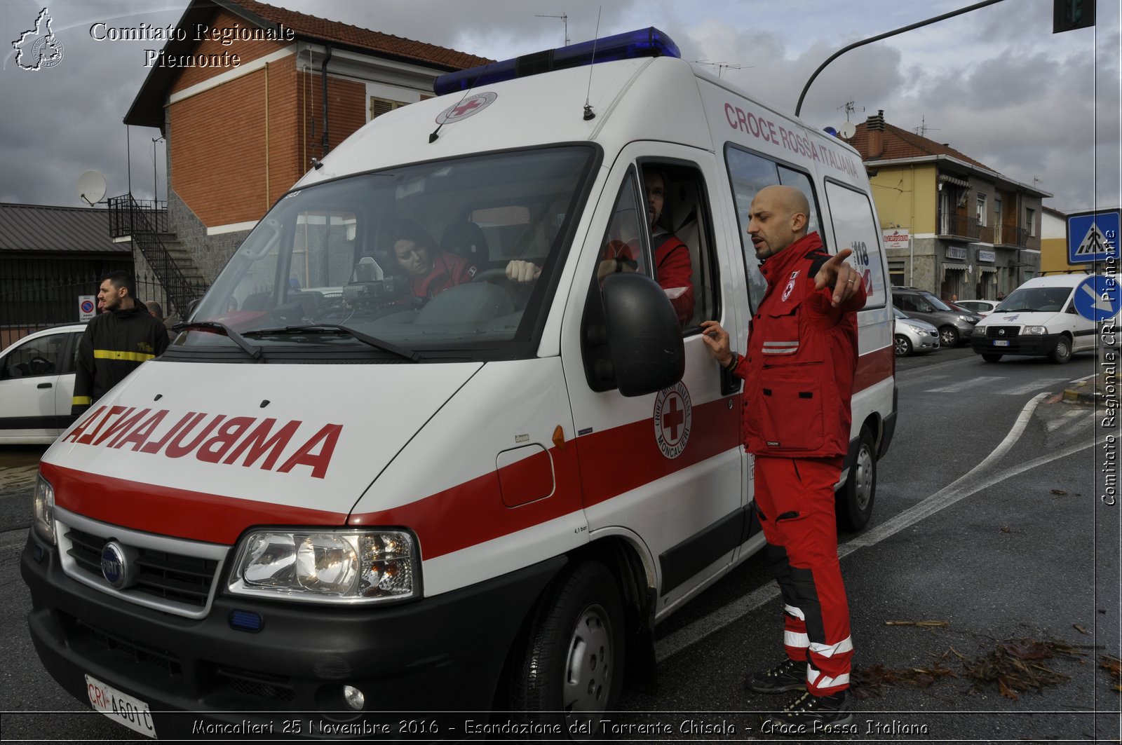 Moncalieri 25 Novembre 2016 - Esondazione del Torrente Chisola - Croce Rossa Italiana- Comitato Regionale del Piemonte