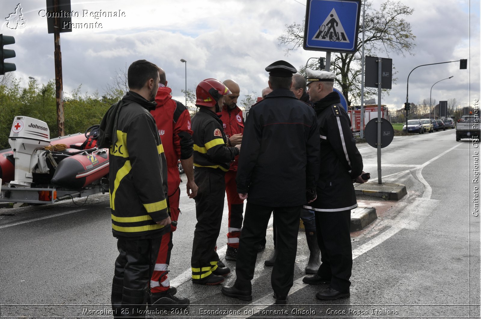 Moncalieri 25 Novembre 2016 - Esondazione del Torrente Chisola - Croce Rossa Italiana- Comitato Regionale del Piemonte