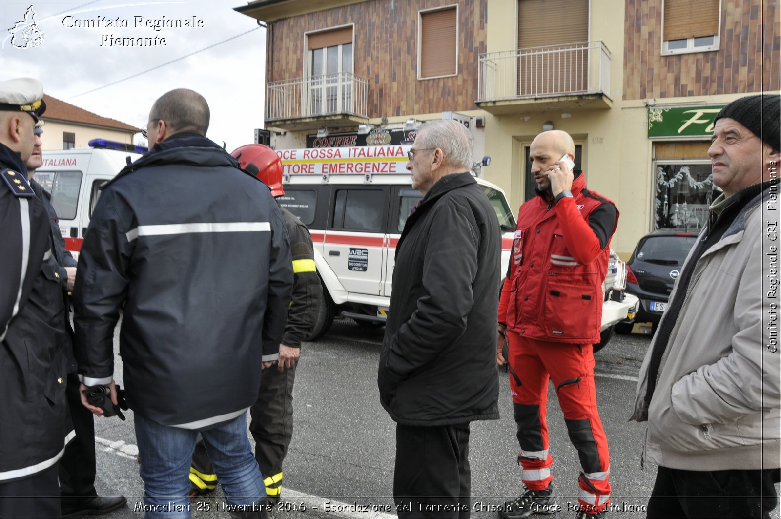 Moncalieri 25 Novembre 2016 - Esondazione del Torrente Chisola - Croce Rossa Italiana- Comitato Regionale del Piemonte