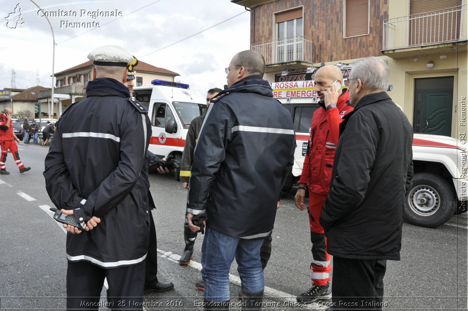 Moncalieri 25 Novembre 2016 - Esondazione del Torrente Chisola - Croce Rossa Italiana- Comitato Regionale del Piemonte