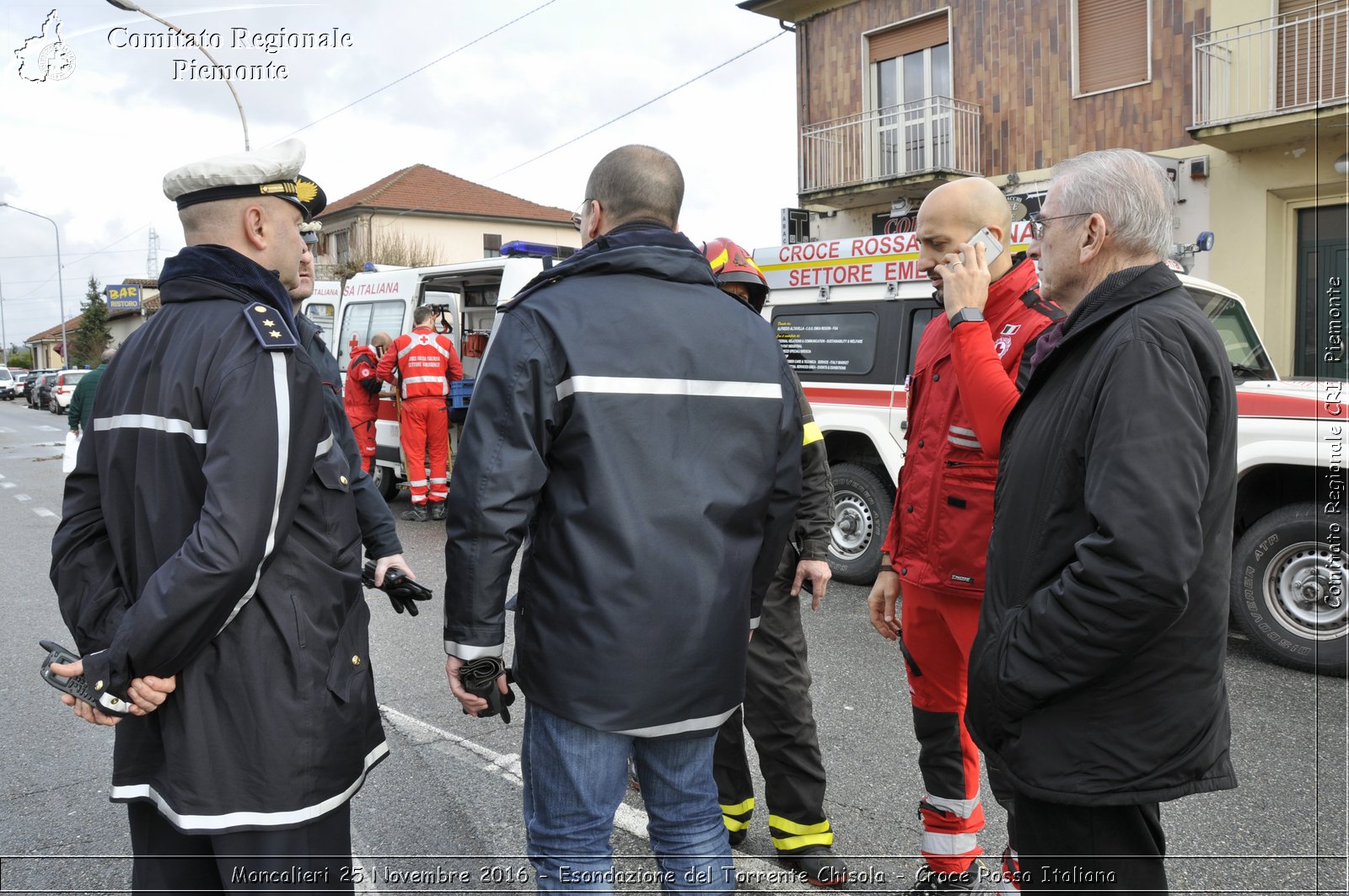 Moncalieri 25 Novembre 2016 - Esondazione del Torrente Chisola - Croce Rossa Italiana- Comitato Regionale del Piemonte