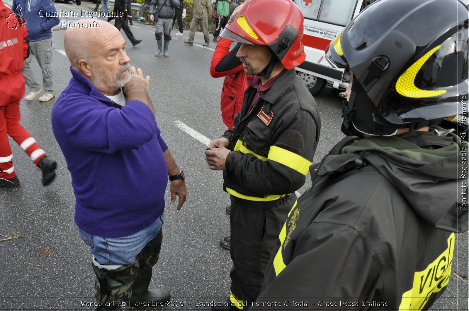 Moncalieri 25 Novembre 2016 - Esondazione del Torrente Chisola - Croce Rossa Italiana- Comitato Regionale del Piemonte