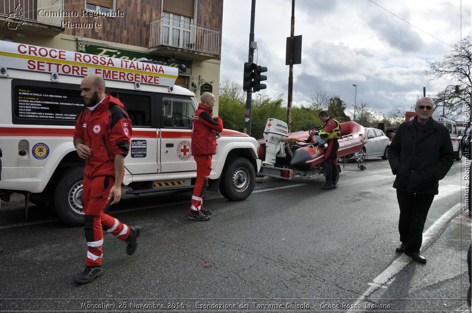 Moncalieri 25 Novembre 2016 - Esondazione del Torrente Chisola - Croce Rossa Italiana- Comitato Regionale del Piemonte