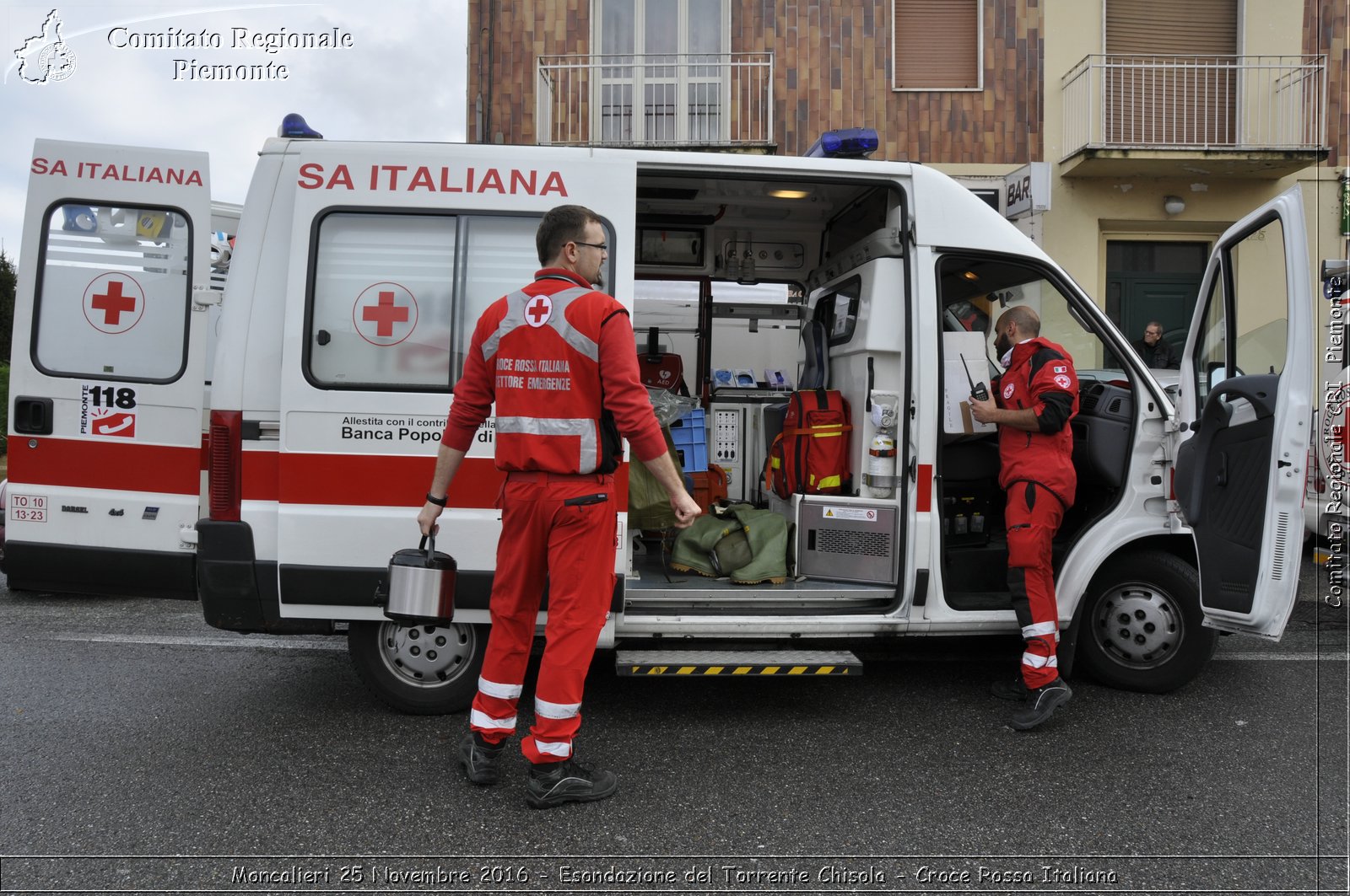 Moncalieri 25 Novembre 2016 - Esondazione del Torrente Chisola - Croce Rossa Italiana- Comitato Regionale del Piemonte