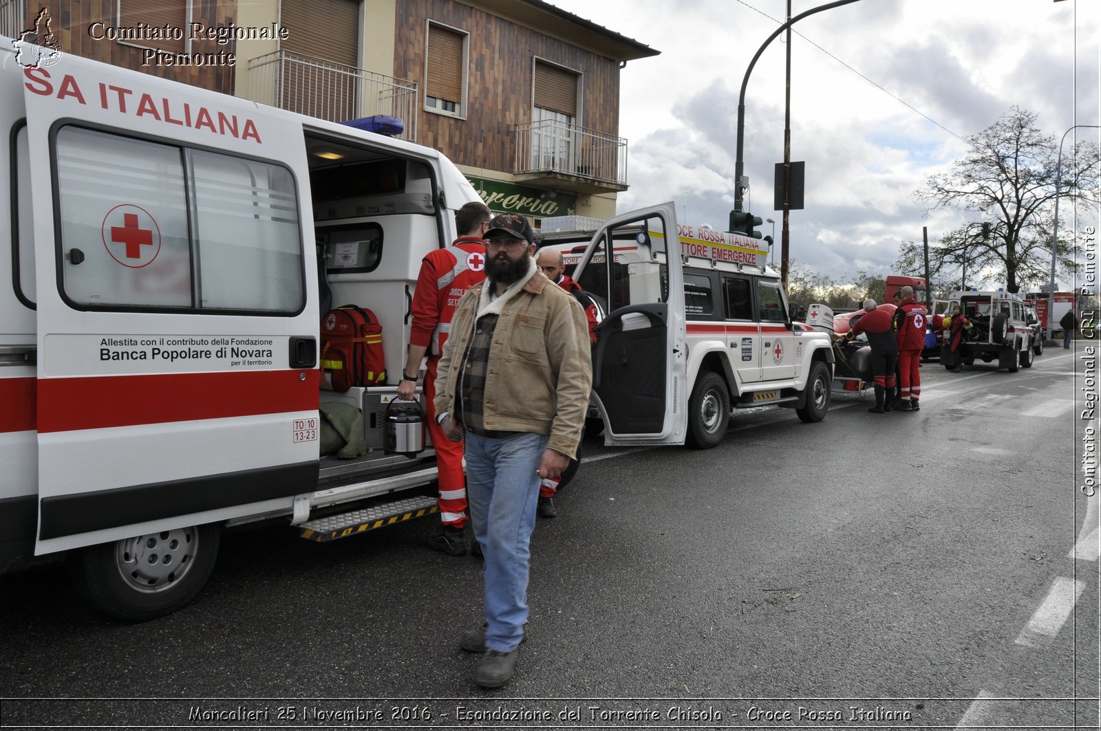 Moncalieri 25 Novembre 2016 - Esondazione del Torrente Chisola - Croce Rossa Italiana- Comitato Regionale del Piemonte