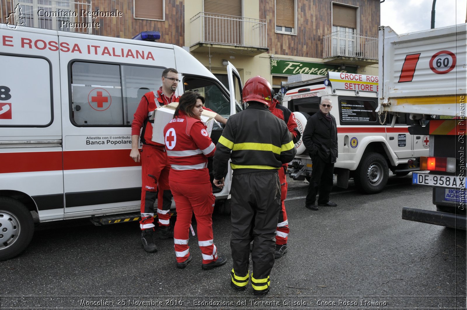 Moncalieri 25 Novembre 2016 - Esondazione del Torrente Chisola - Croce Rossa Italiana- Comitato Regionale del Piemonte