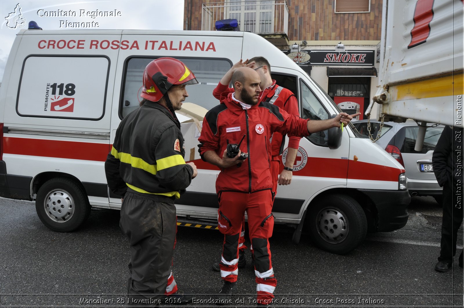 Moncalieri 25 Novembre 2016 - Esondazione del Torrente Chisola - Croce Rossa Italiana- Comitato Regionale del Piemonte