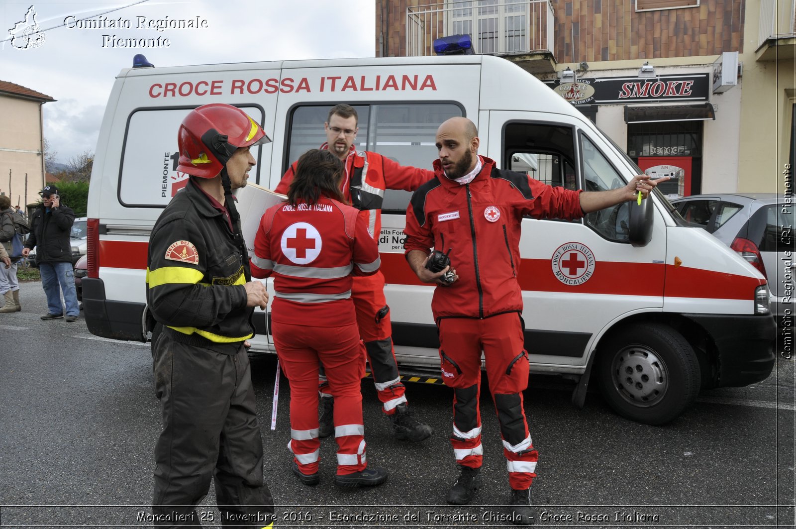 Moncalieri 25 Novembre 2016 - Esondazione del Torrente Chisola - Croce Rossa Italiana- Comitato Regionale del Piemonte