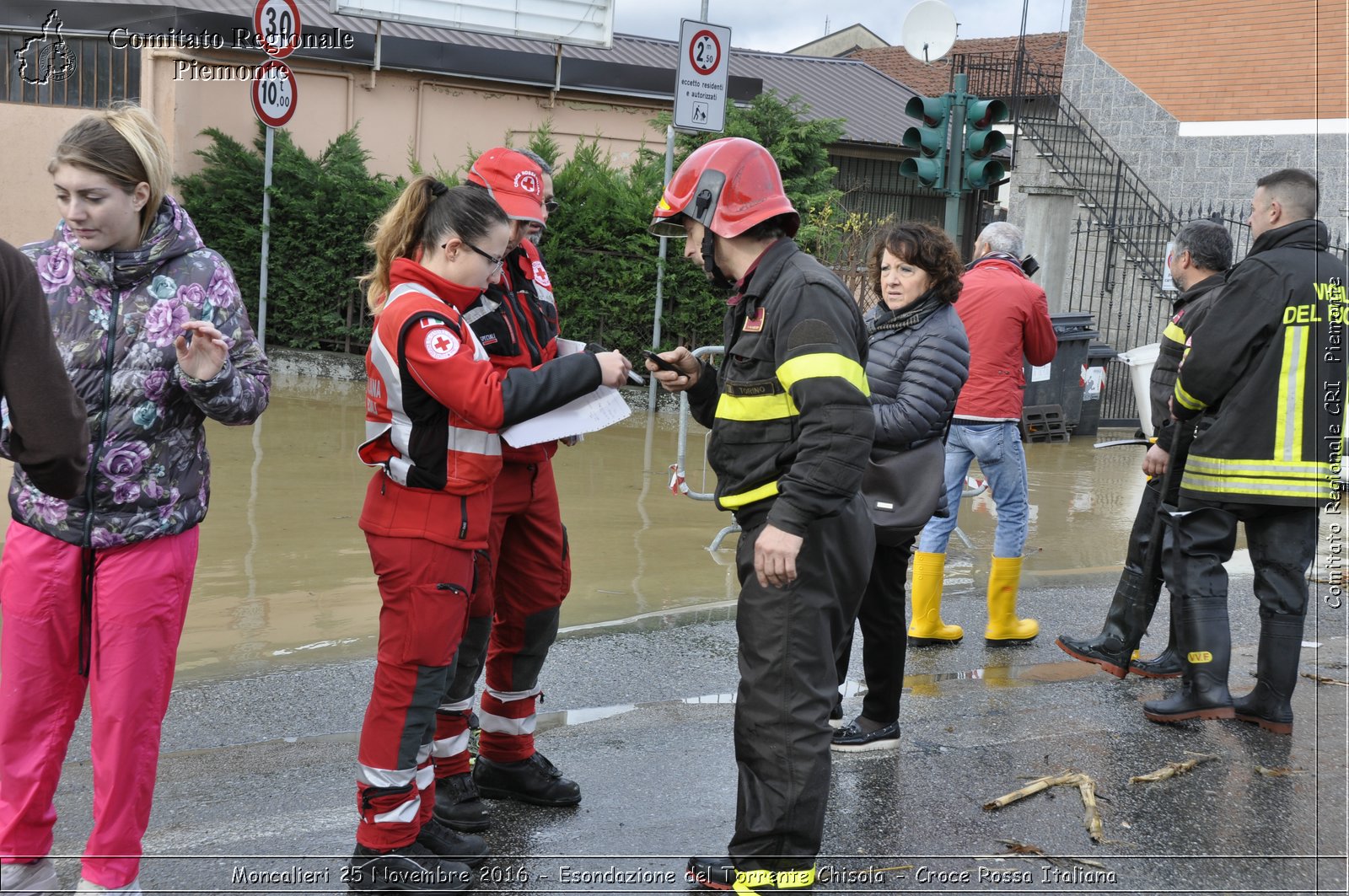 Moncalieri 25 Novembre 2016 - Esondazione del Torrente Chisola - Croce Rossa Italiana- Comitato Regionale del Piemonte