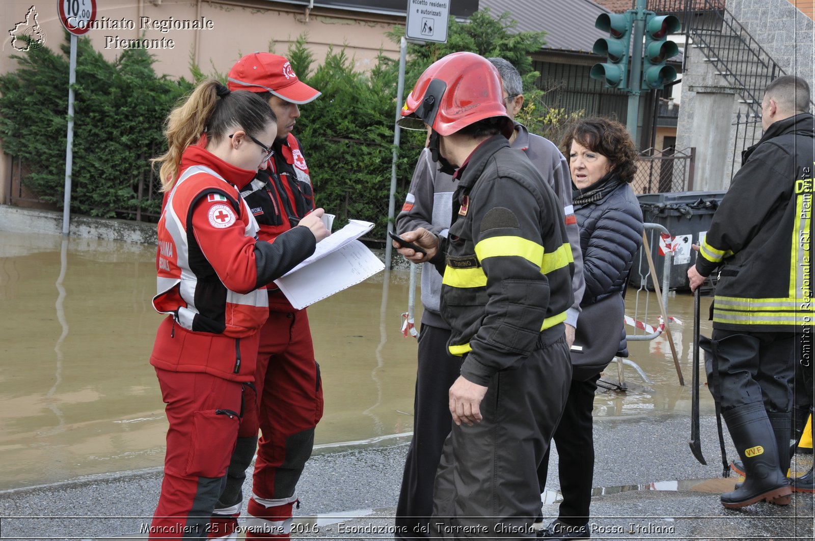 Moncalieri 25 Novembre 2016 - Esondazione del Torrente Chisola - Croce Rossa Italiana- Comitato Regionale del Piemonte