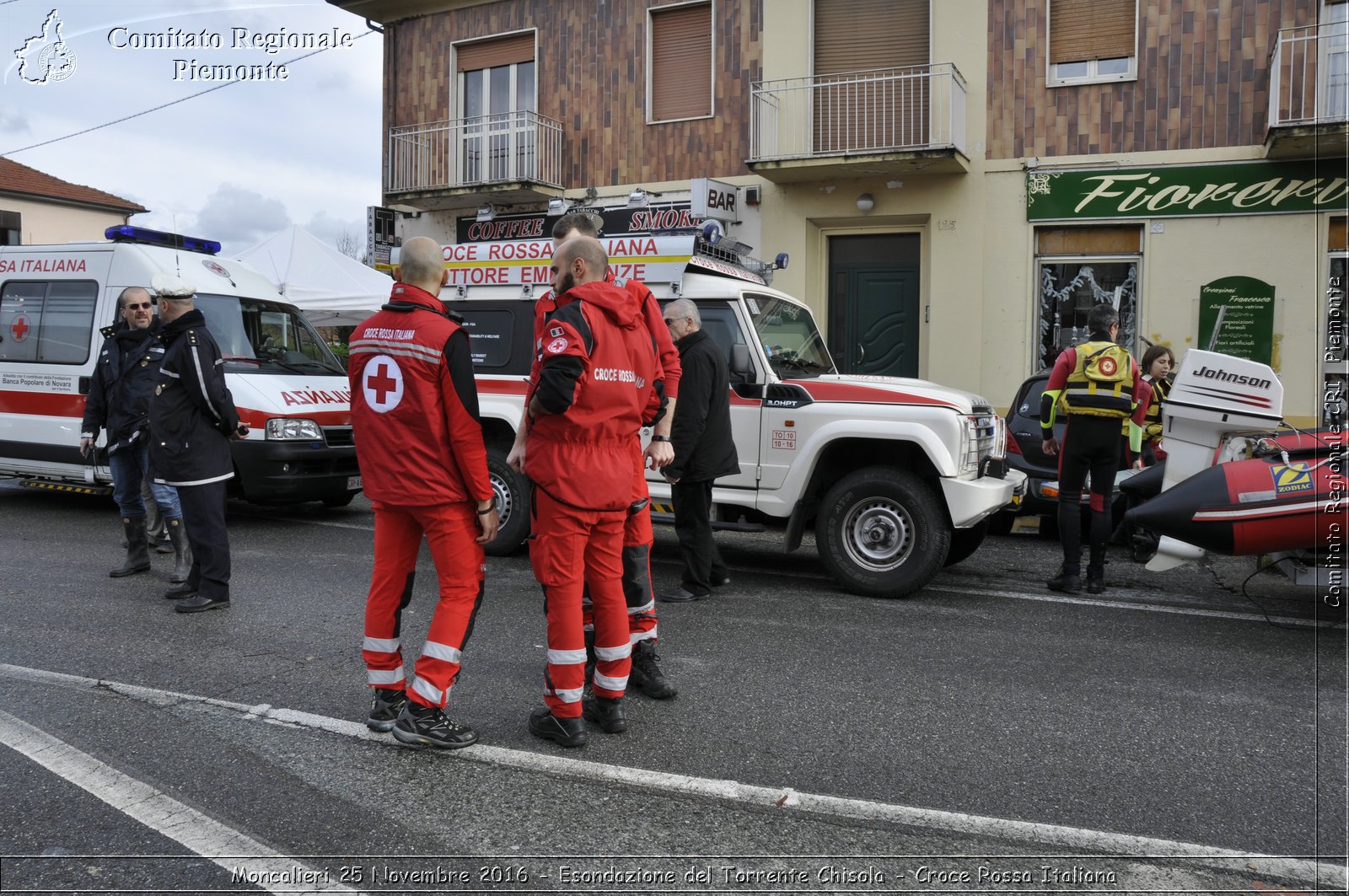 Moncalieri 25 Novembre 2016 - Esondazione del Torrente Chisola - Croce Rossa Italiana- Comitato Regionale del Piemonte