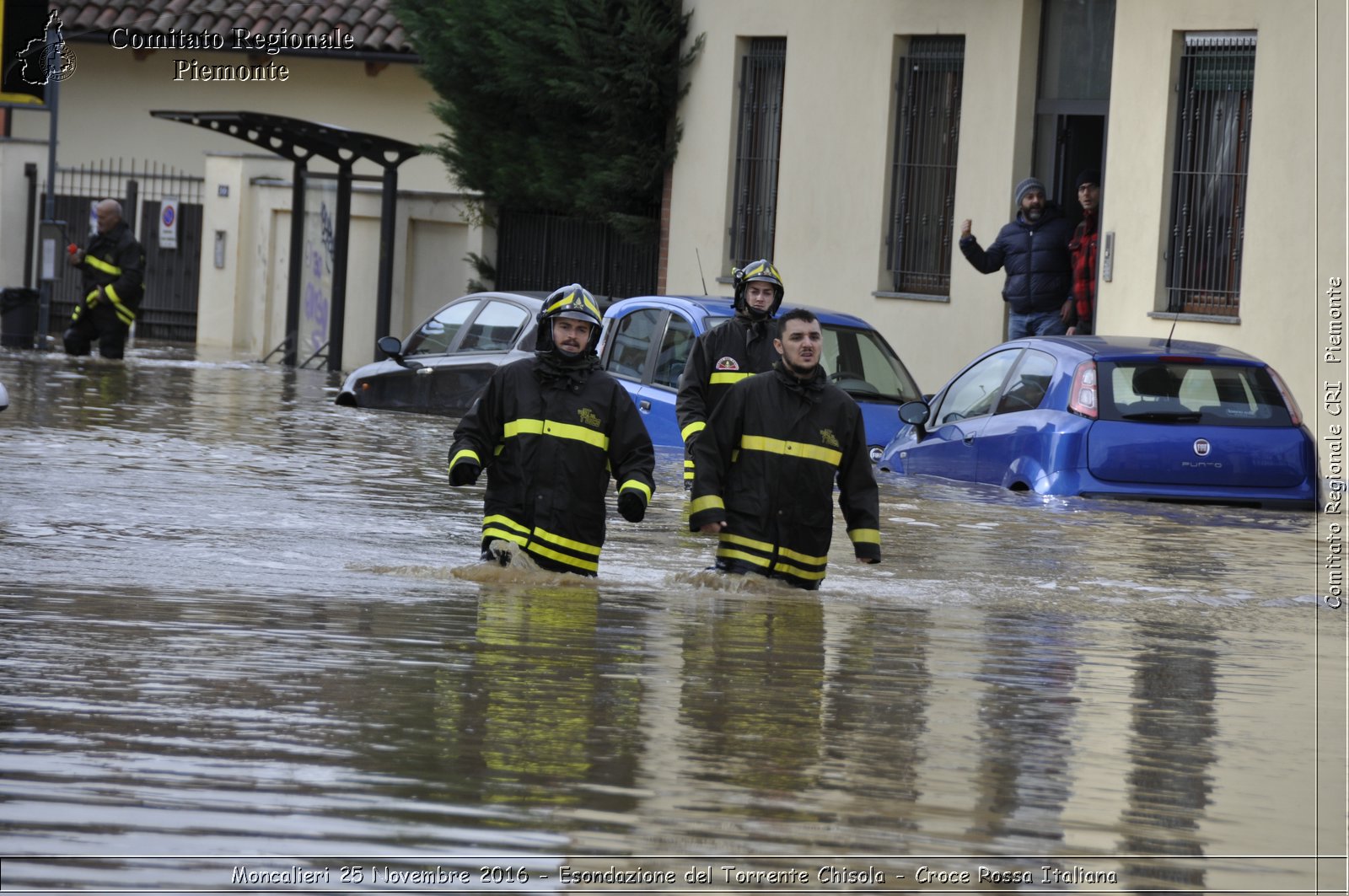 Moncalieri 25 Novembre 2016 - Esondazione del Torrente Chisola - Croce Rossa Italiana- Comitato Regionale del Piemonte