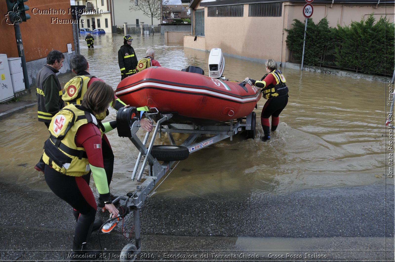 Moncalieri 25 Novembre 2016 - Esondazione del Torrente Chisola - Croce Rossa Italiana- Comitato Regionale del Piemonte