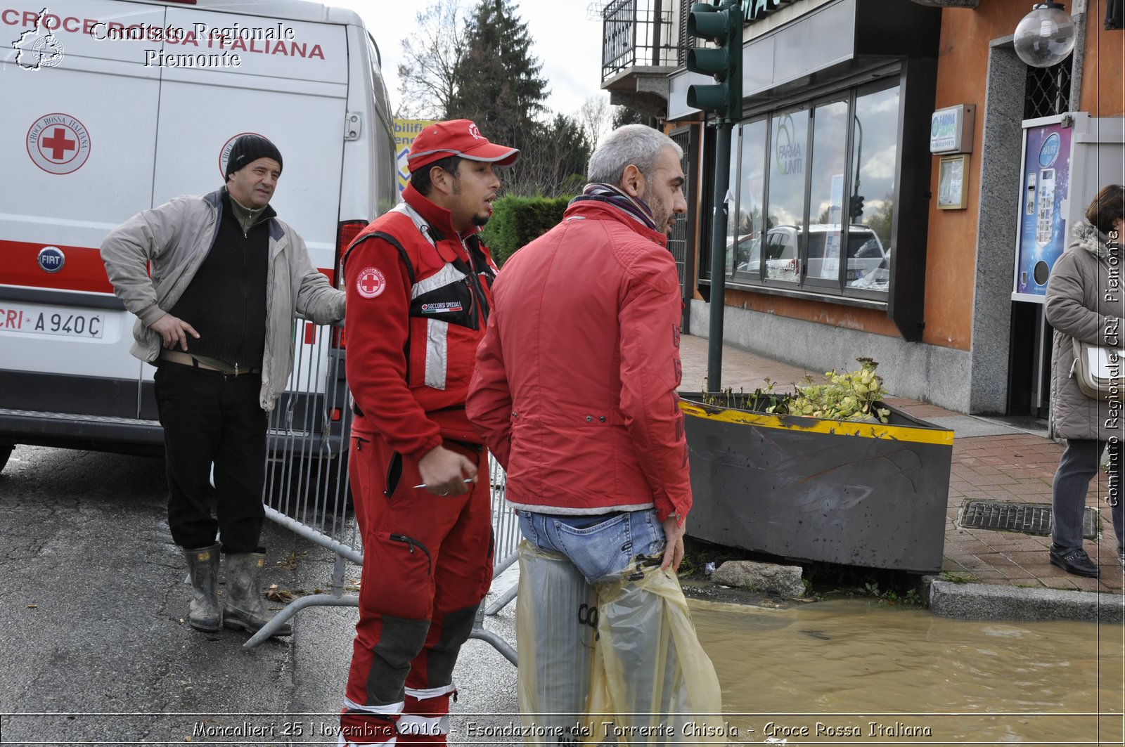 Moncalieri 25 Novembre 2016 - Esondazione del Torrente Chisola - Croce Rossa Italiana- Comitato Regionale del Piemonte