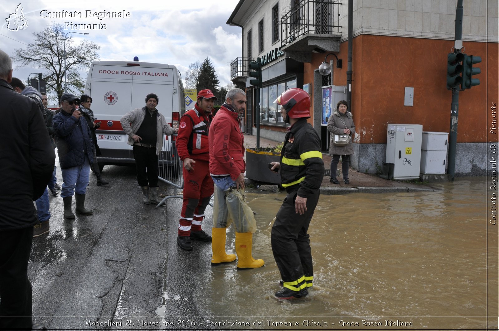 Moncalieri 25 Novembre 2016 - Esondazione del Torrente Chisola - Croce Rossa Italiana- Comitato Regionale del Piemonte