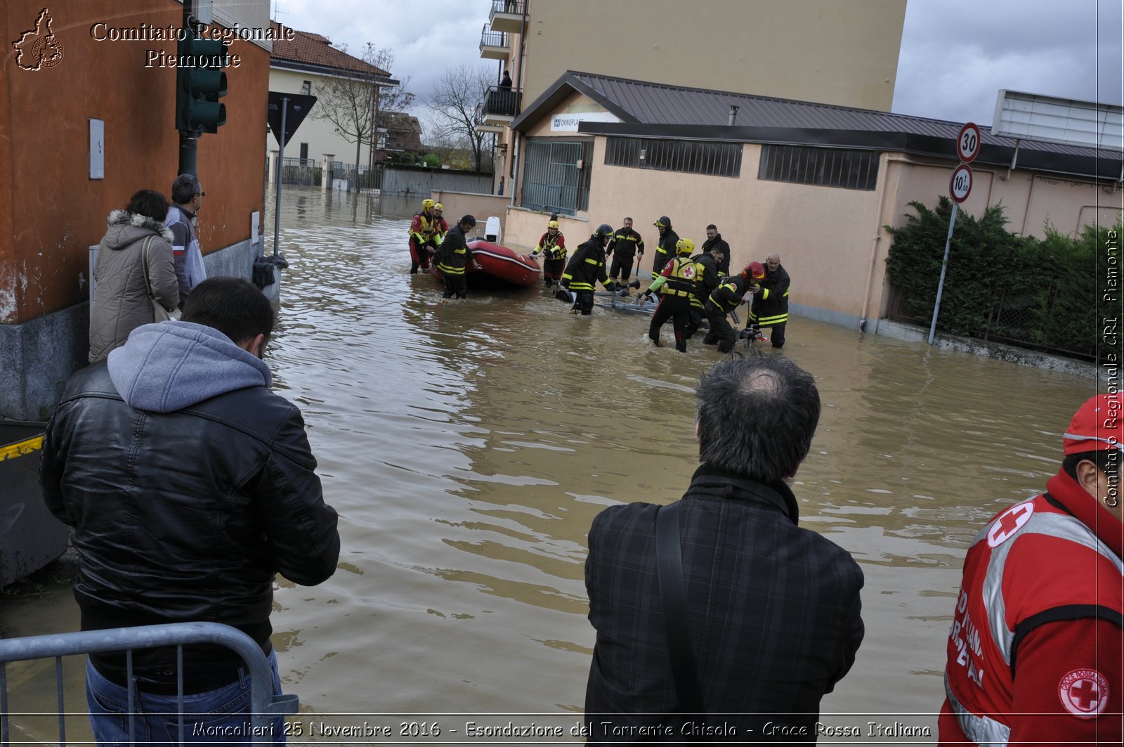 Moncalieri 25 Novembre 2016 - Esondazione del Torrente Chisola - Croce Rossa Italiana- Comitato Regionale del Piemonte