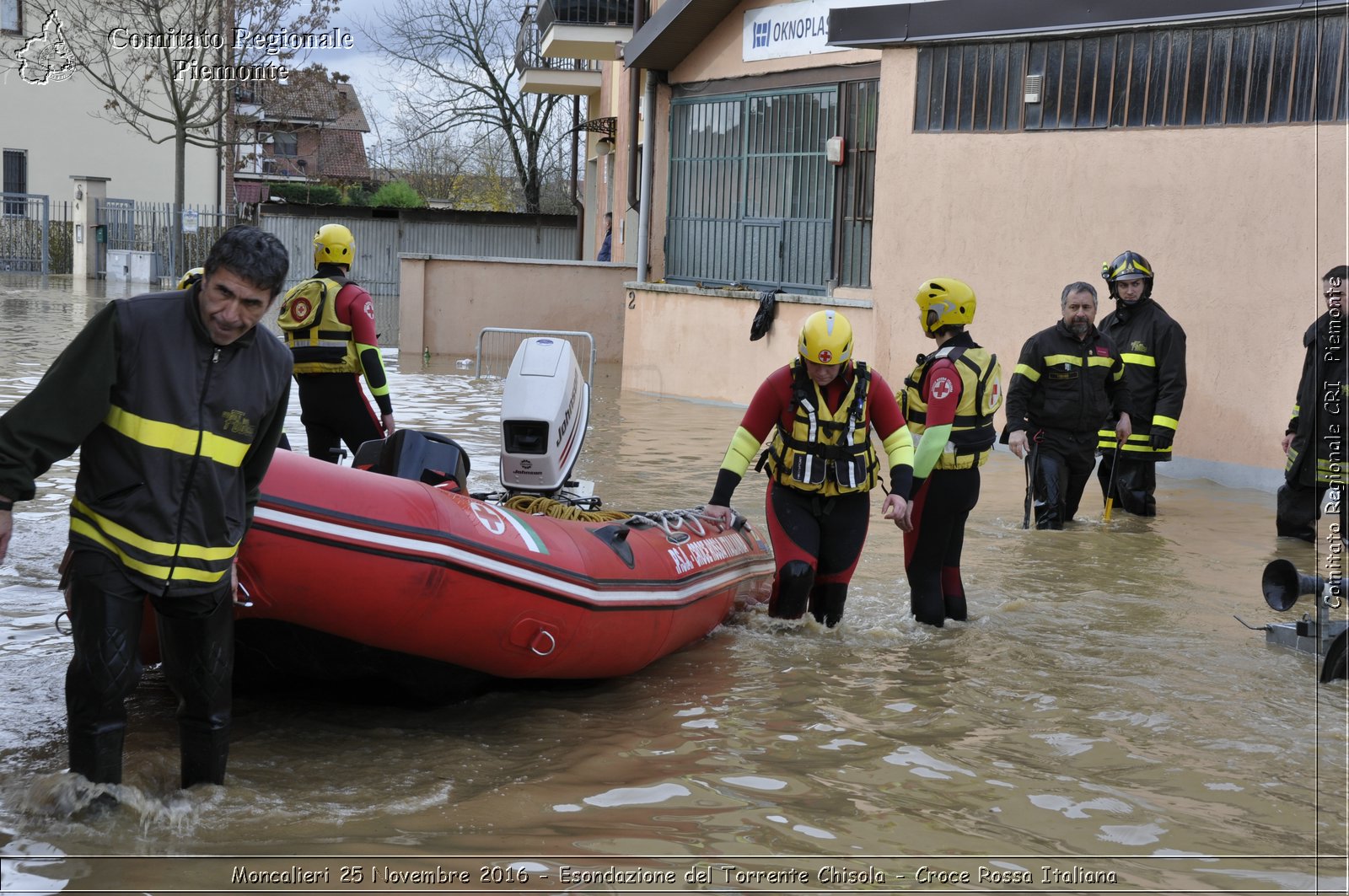 Moncalieri 25 Novembre 2016 - Esondazione del Torrente Chisola - Croce Rossa Italiana- Comitato Regionale del Piemonte