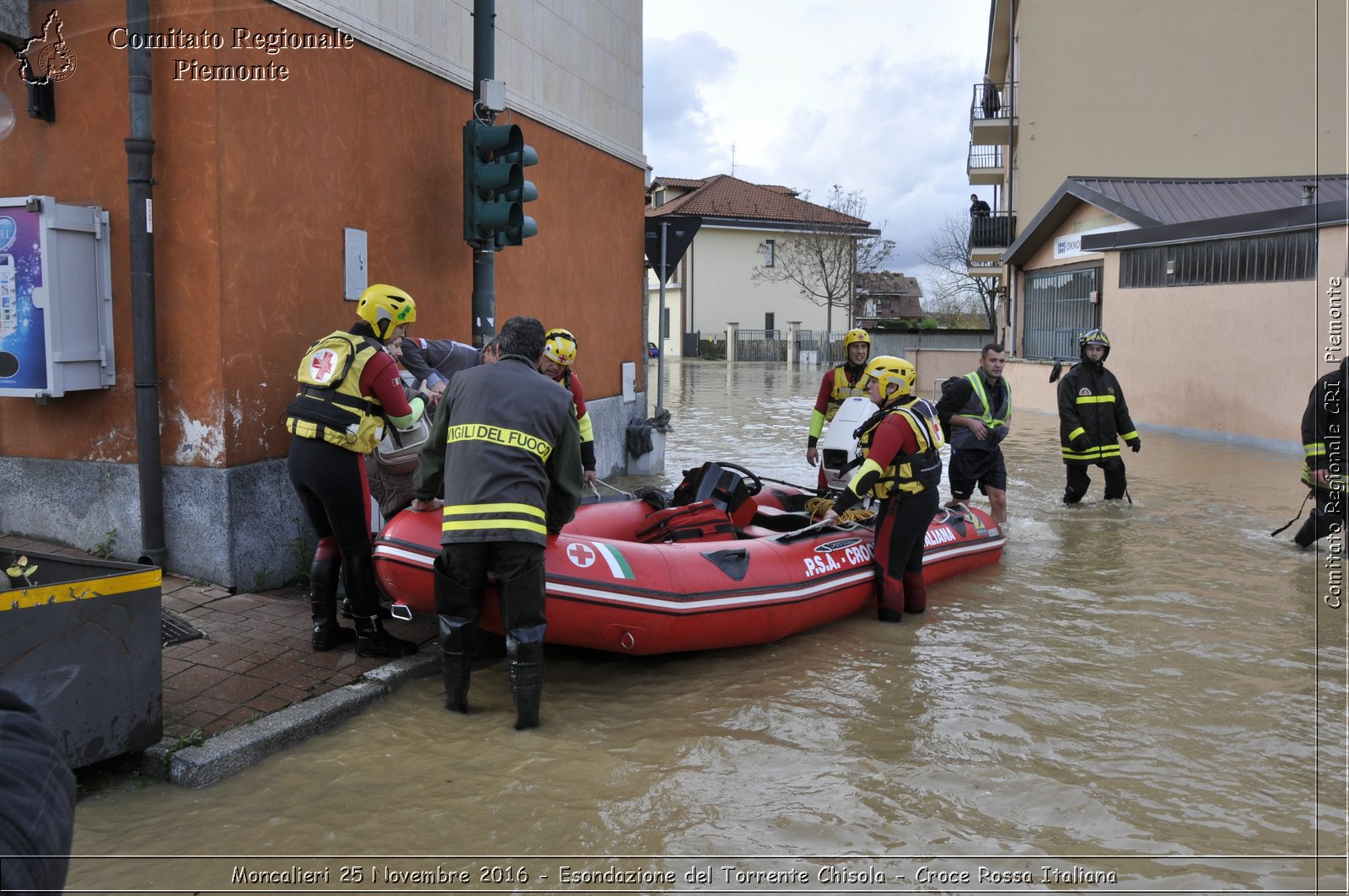 Moncalieri 25 Novembre 2016 - Esondazione del Torrente Chisola - Croce Rossa Italiana- Comitato Regionale del Piemonte