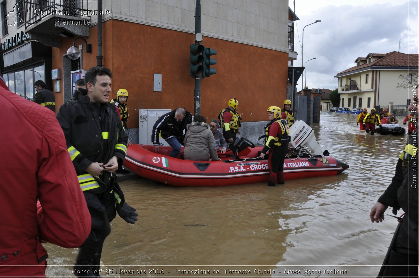 Moncalieri 25 Novembre 2016 - Esondazione del Torrente Chisola - Croce Rossa Italiana- Comitato Regionale del Piemonte