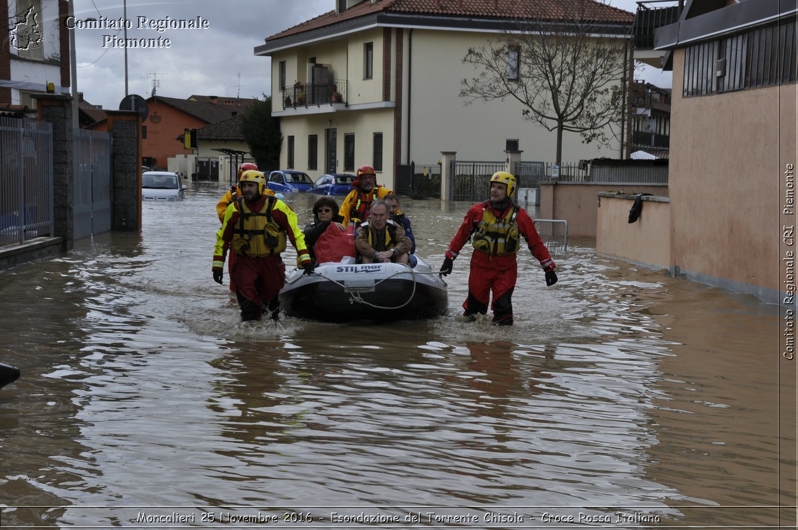 Moncalieri 25 Novembre 2016 - Esondazione del Torrente Chisola - Croce Rossa Italiana- Comitato Regionale del Piemonte