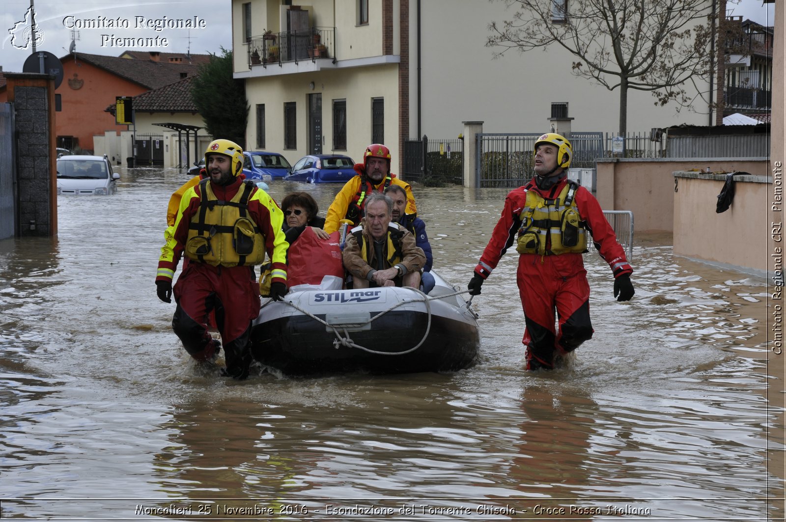 Moncalieri 25 Novembre 2016 - Esondazione del Torrente Chisola - Croce Rossa Italiana- Comitato Regionale del Piemonte