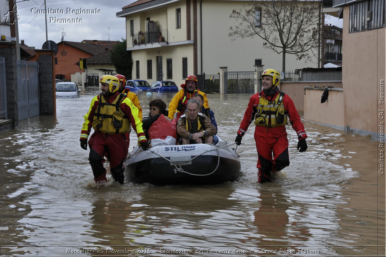 Moncalieri 25 Novembre 2016 - Esondazione del Torrente Chisola - Croce Rossa Italiana- Comitato Regionale del Piemonte