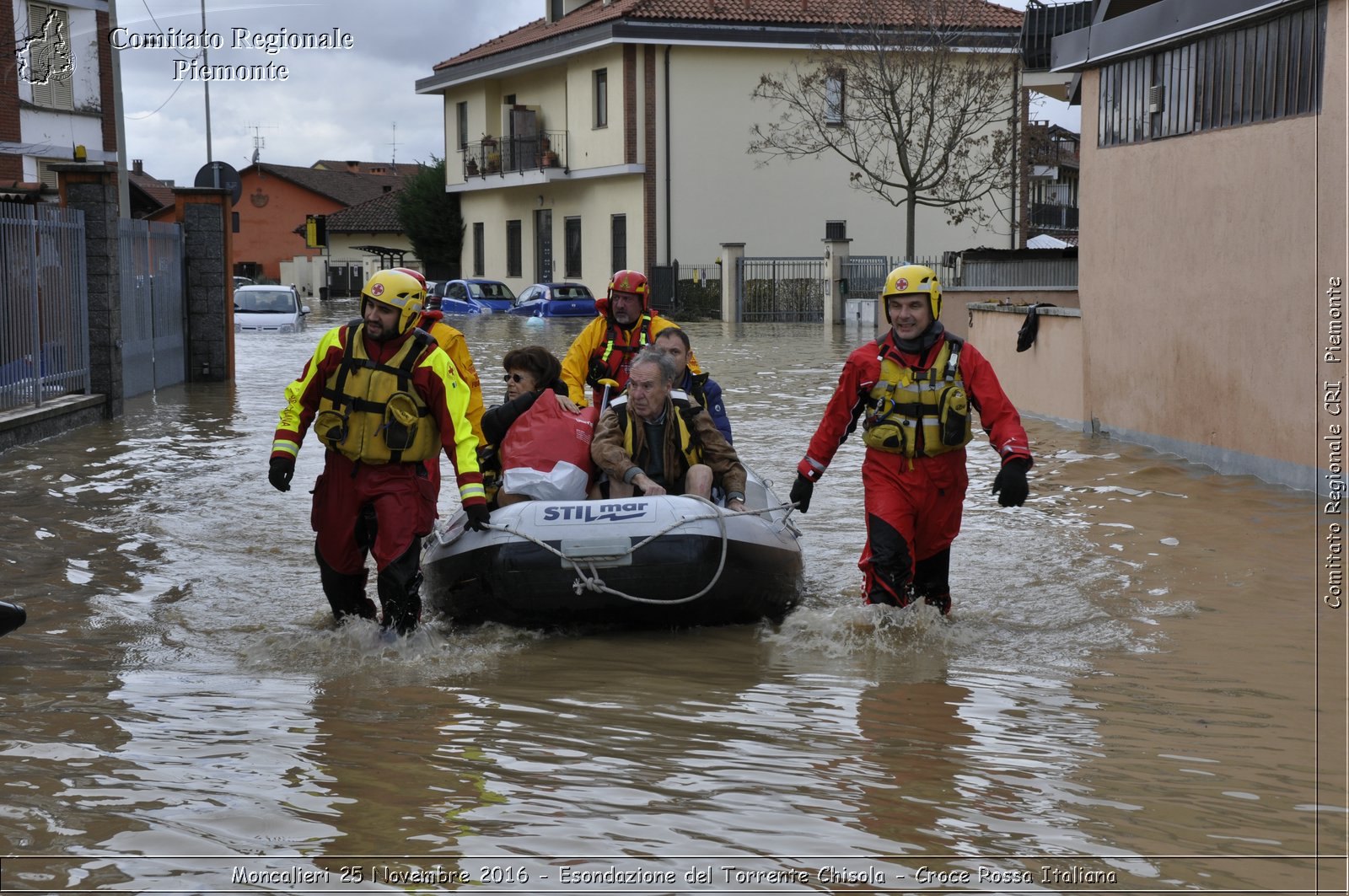 Moncalieri 25 Novembre 2016 - Esondazione del Torrente Chisola - Croce Rossa Italiana- Comitato Regionale del Piemonte