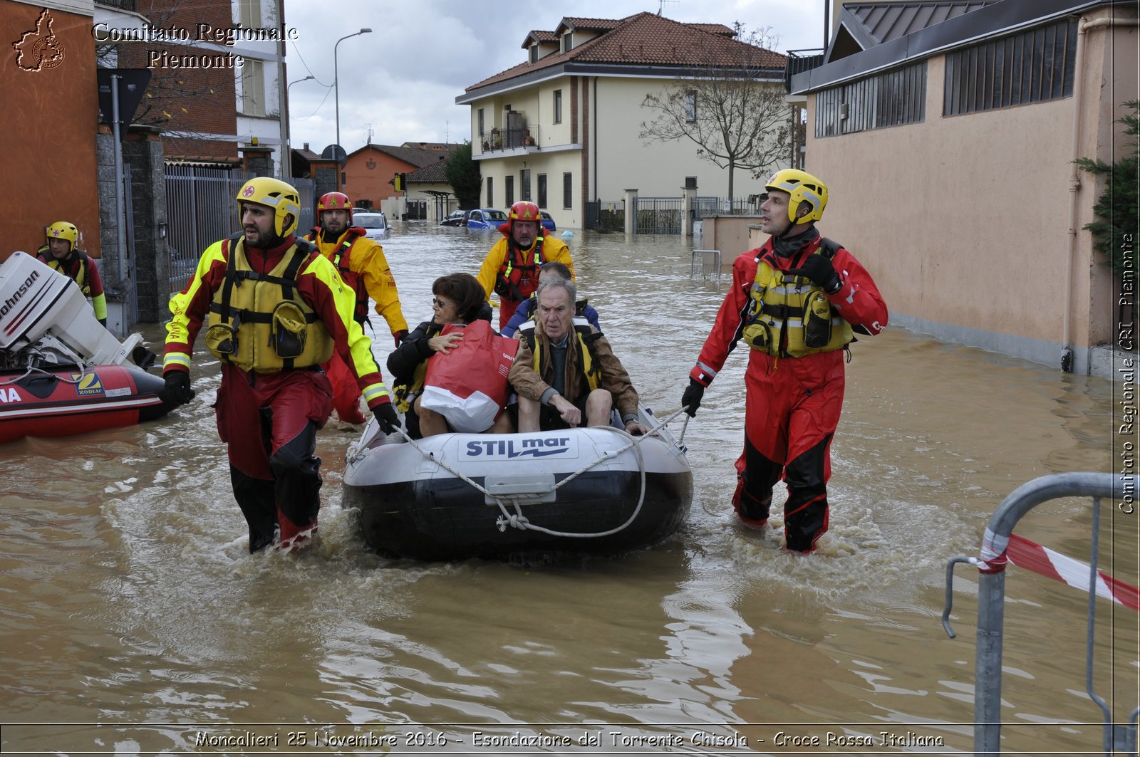 Moncalieri 25 Novembre 2016 - Esondazione del Torrente Chisola - Croce Rossa Italiana- Comitato Regionale del Piemonte