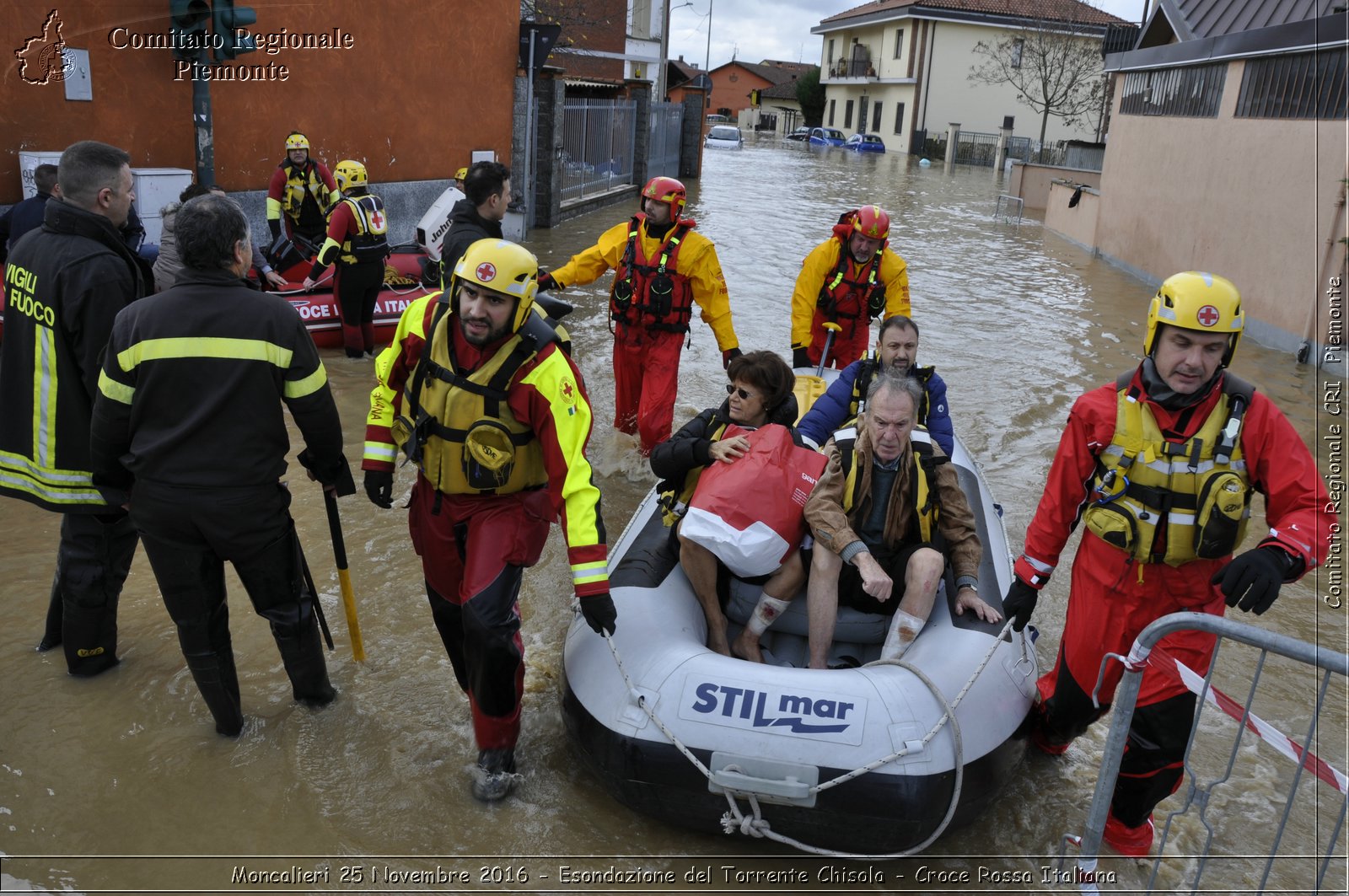 Moncalieri 25 Novembre 2016 - Esondazione del Torrente Chisola - Croce Rossa Italiana- Comitato Regionale del Piemonte