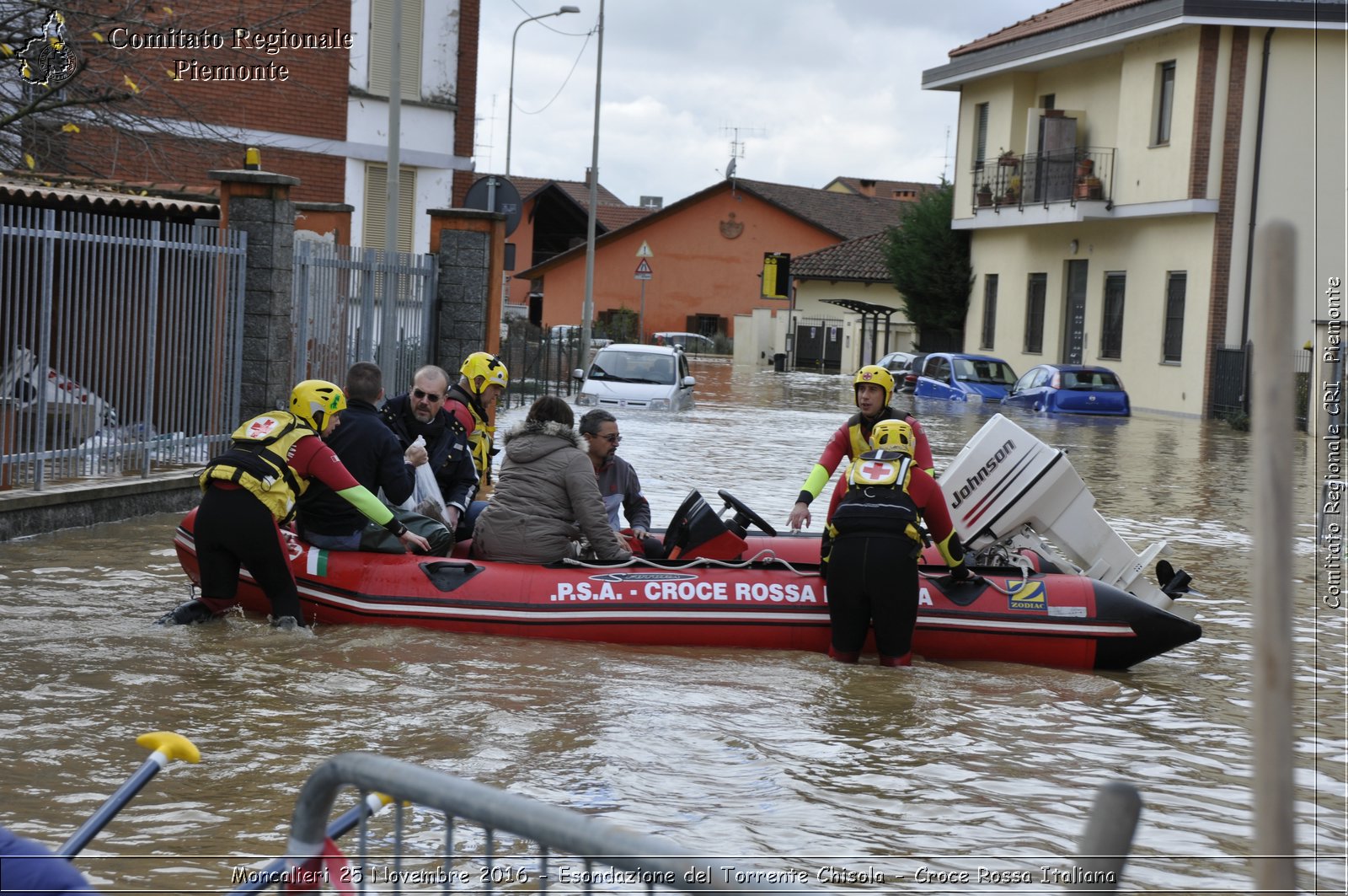 Moncalieri 25 Novembre 2016 - Esondazione del Torrente Chisola - Croce Rossa Italiana- Comitato Regionale del Piemonte