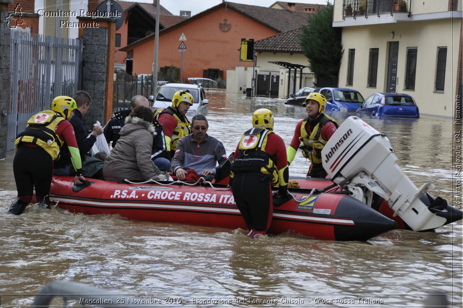 Moncalieri 25 Novembre 2016 - Esondazione del Torrente Chisola - Croce Rossa Italiana- Comitato Regionale del Piemonte