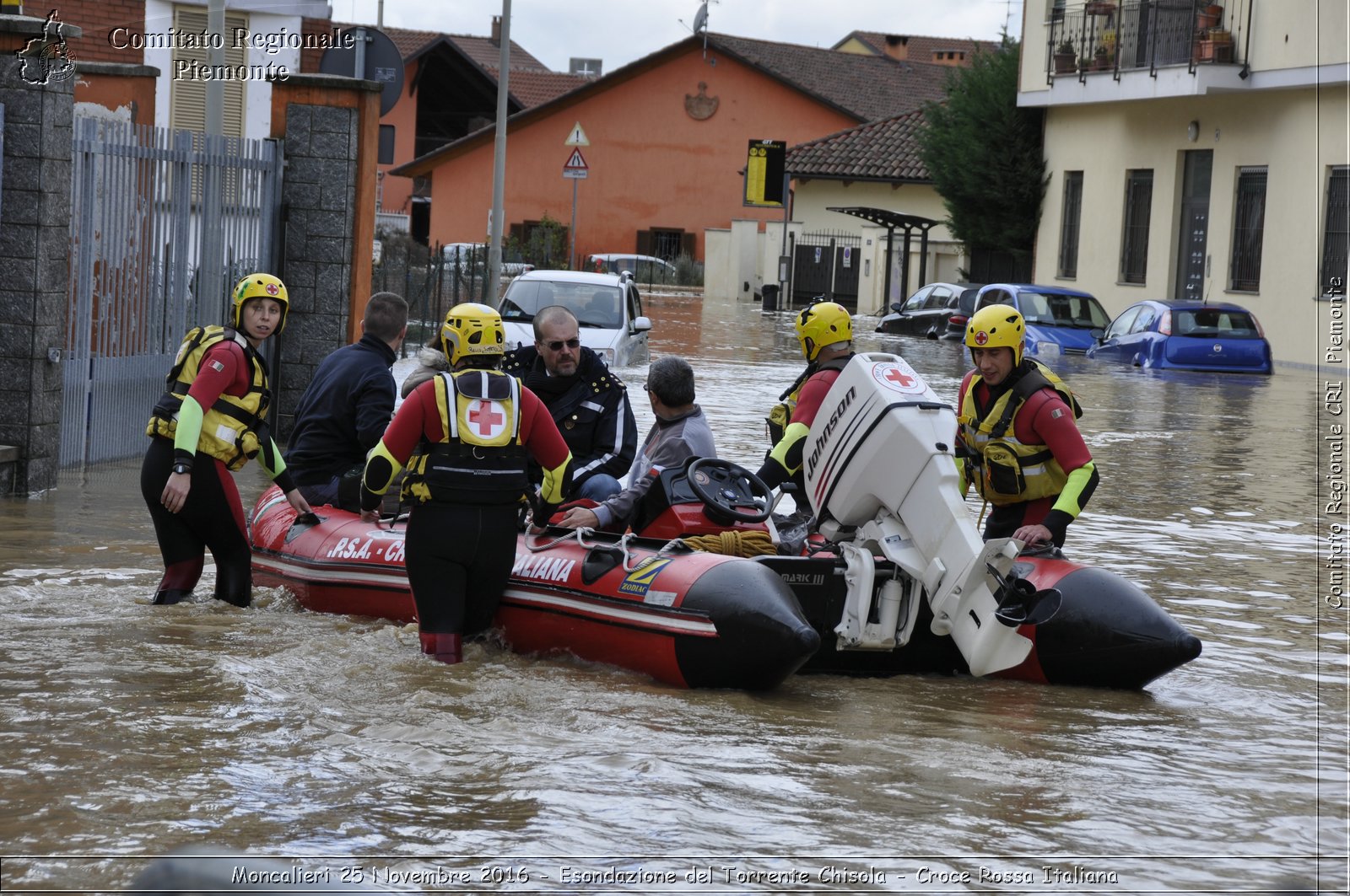 Moncalieri 25 Novembre 2016 - Esondazione del Torrente Chisola - Croce Rossa Italiana- Comitato Regionale del Piemonte