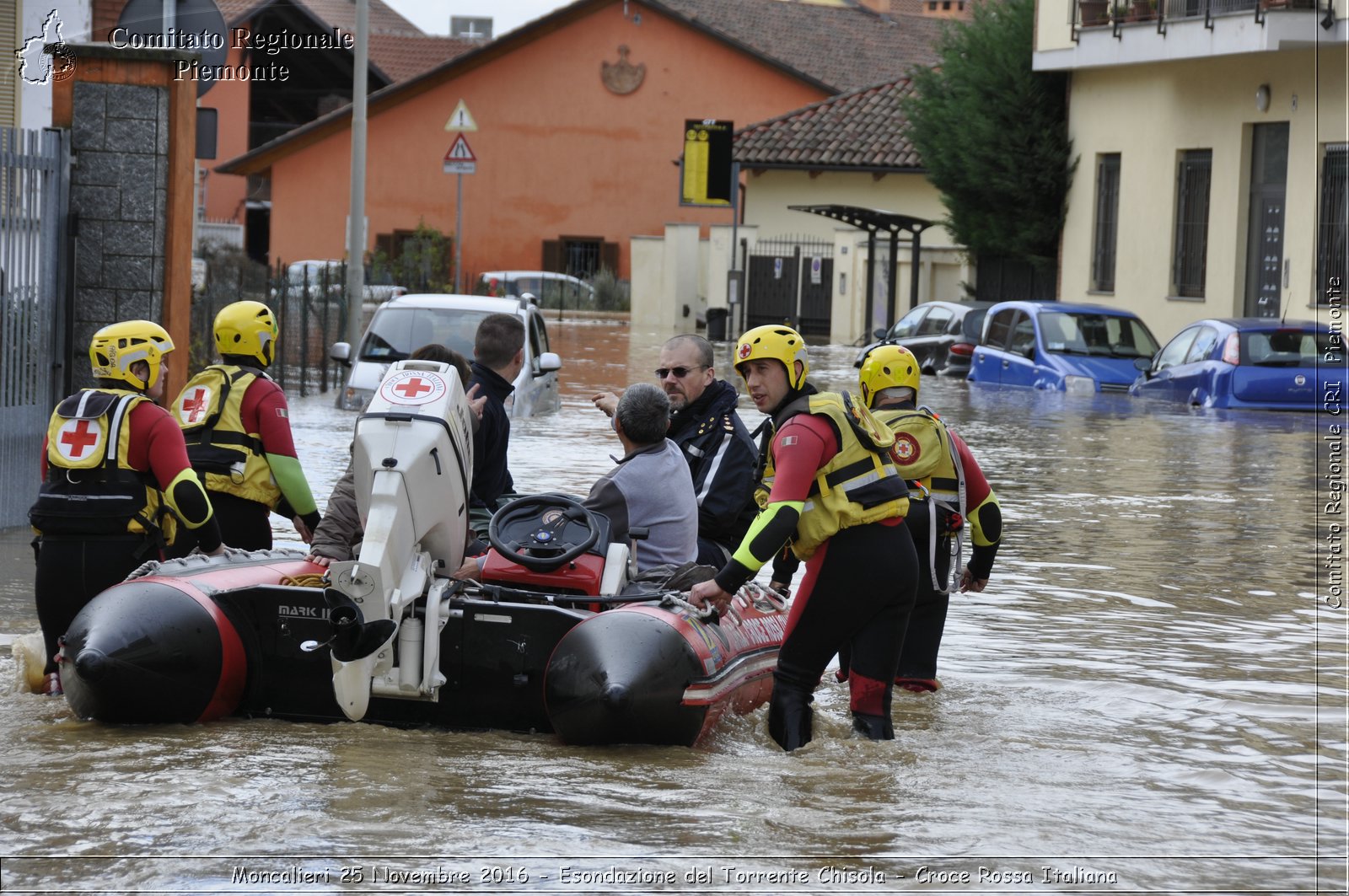 Moncalieri 25 Novembre 2016 - Esondazione del Torrente Chisola - Croce Rossa Italiana- Comitato Regionale del Piemonte