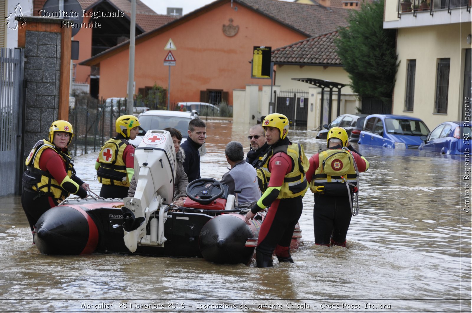 Moncalieri 25 Novembre 2016 - Esondazione del Torrente Chisola - Croce Rossa Italiana- Comitato Regionale del Piemonte