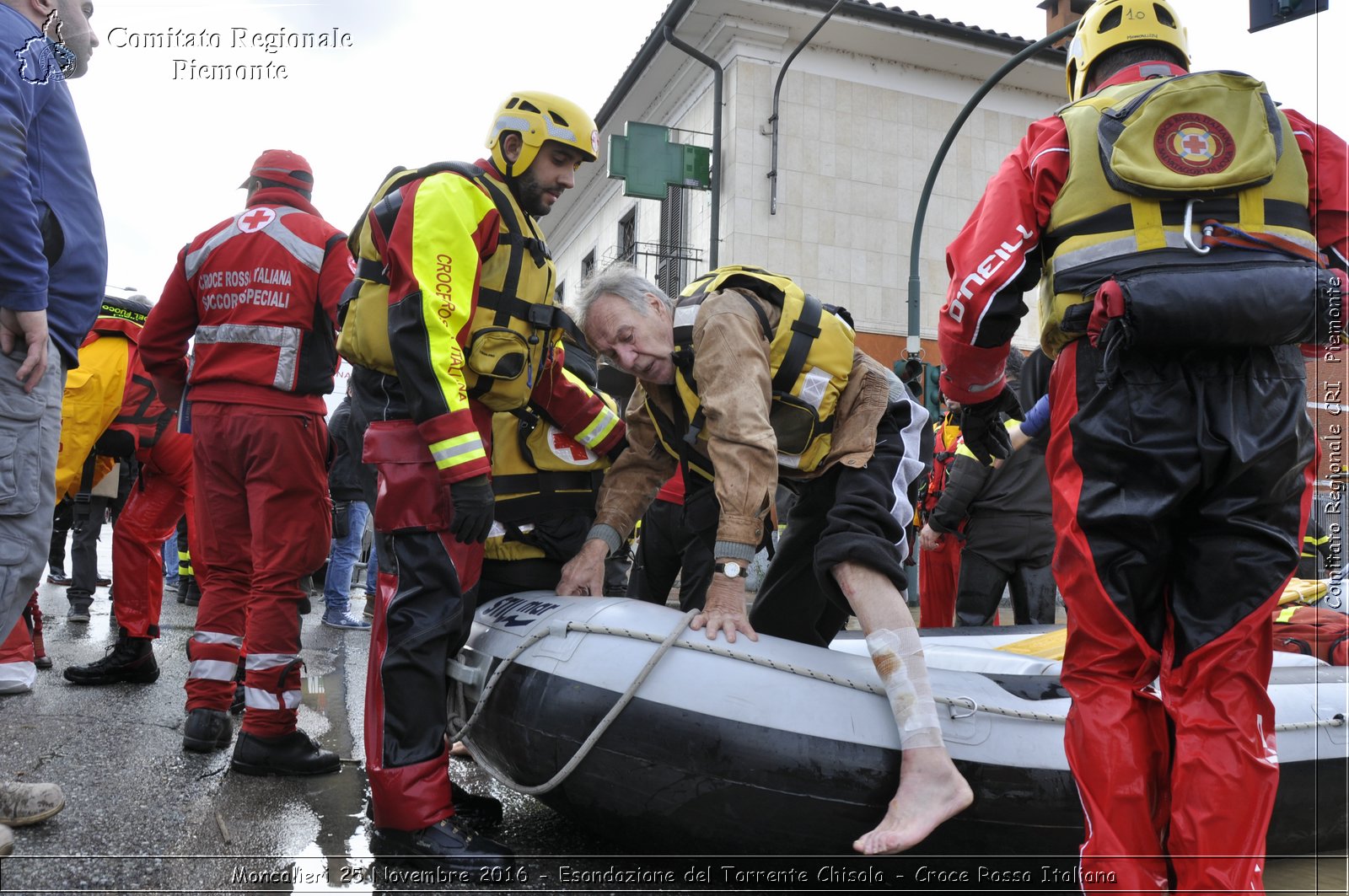 Moncalieri 25 Novembre 2016 - Esondazione del Torrente Chisola - Croce Rossa Italiana- Comitato Regionale del Piemonte