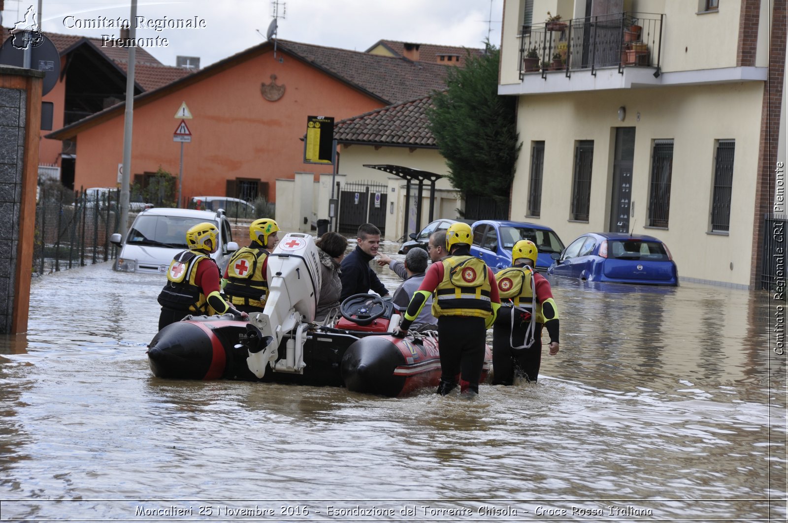 Moncalieri 25 Novembre 2016 - Esondazione del Torrente Chisola - Croce Rossa Italiana- Comitato Regionale del Piemonte