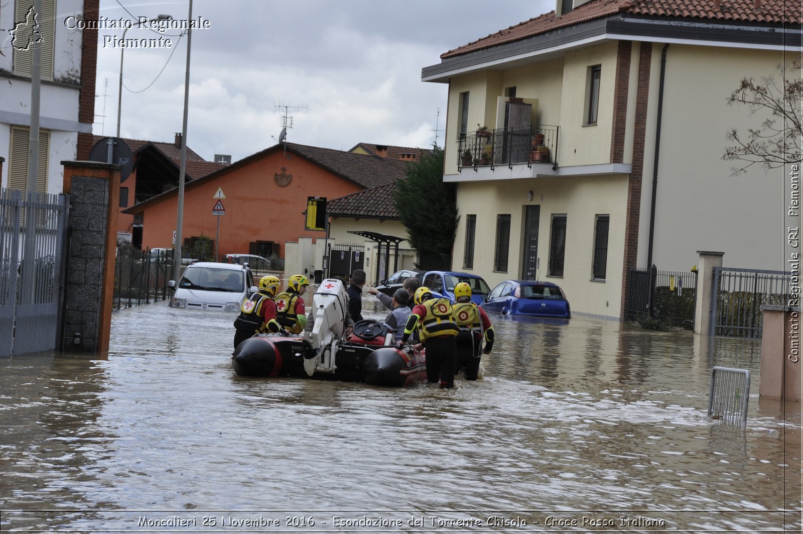 Moncalieri 25 Novembre 2016 - Esondazione del Torrente Chisola - Croce Rossa Italiana- Comitato Regionale del Piemonte