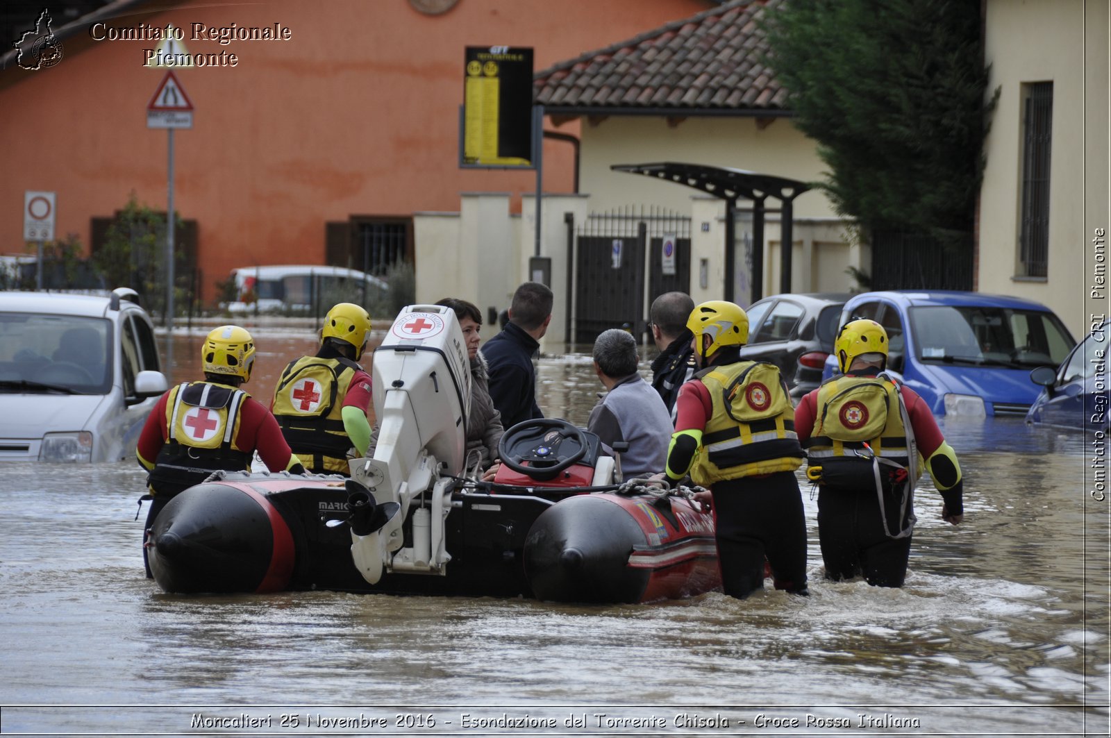 Moncalieri 25 Novembre 2016 - Esondazione del Torrente Chisola - Croce Rossa Italiana- Comitato Regionale del Piemonte